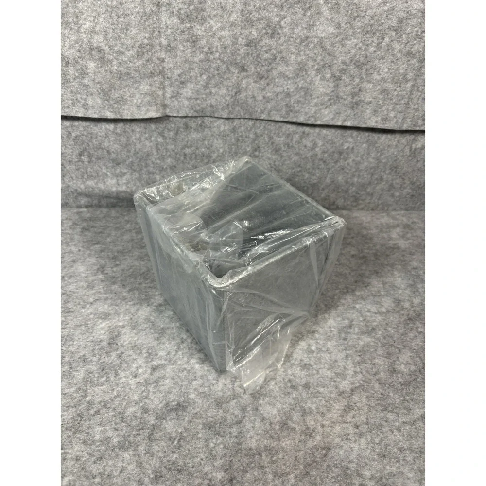 Galvanized Metal Square Flower Pot 6 X 6‎